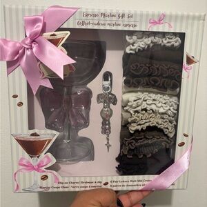 Espresso Martini Gift Set with Glass and Socks